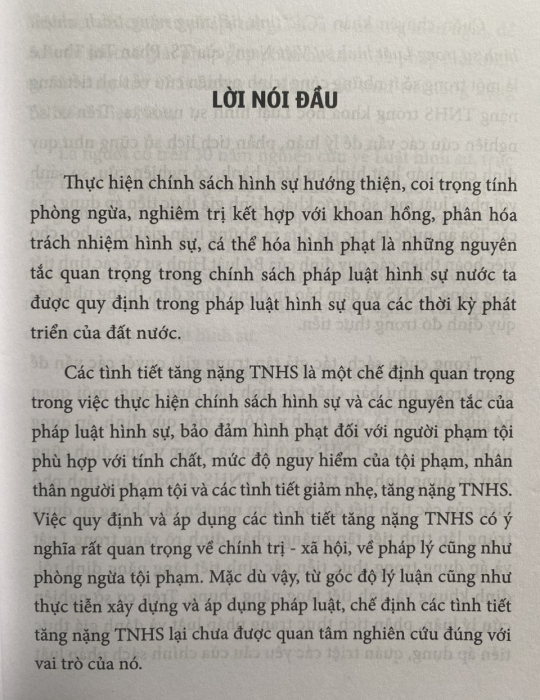 Các Tình Tiết Tăng Nặng Trách Nhiệm Hình Sự Trong Luật Hình Sự Việt Nam
